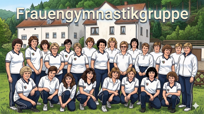 Illustration der Frauengymnastikgruppe 1988